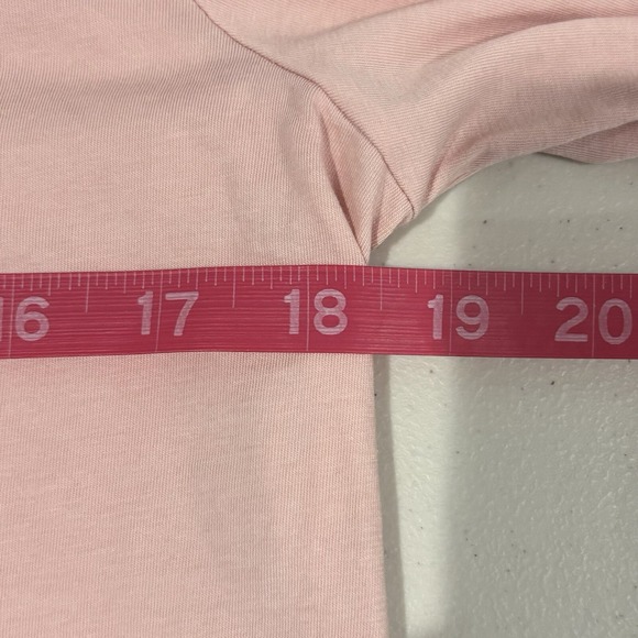 J.Crew Pink long‎ Sleeve Cotton Scoop Neck Top Women's Size XL - Picture 10 of 11